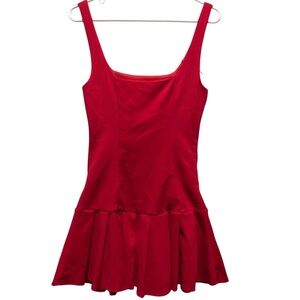 KALIFASHIONS NWOT Vibrant Red Flared Dress.Size Medium.Flirty,Special Occasion